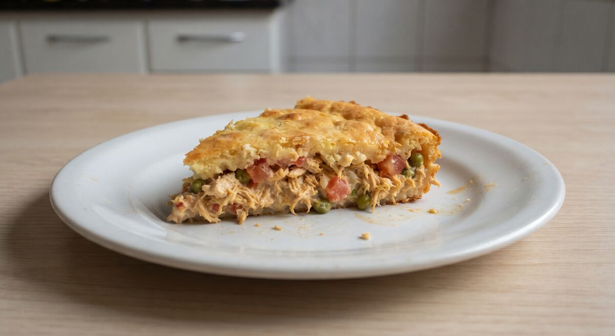 Torta di pollo in frullatore