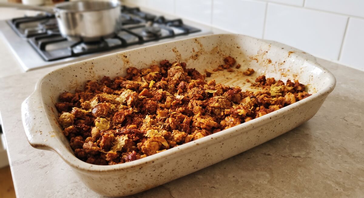 Seitan-Chorizo-Krümel