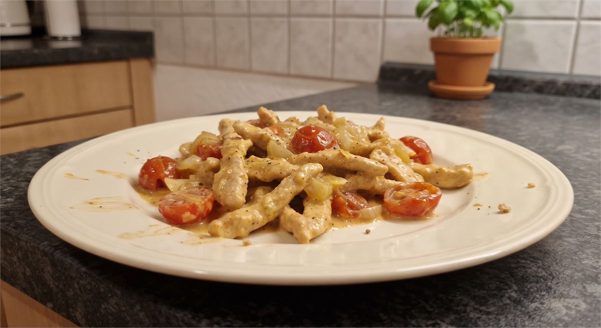 Straccetti di tacchino cremosi