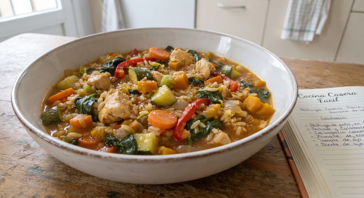 Riz au poulet et aux légumes