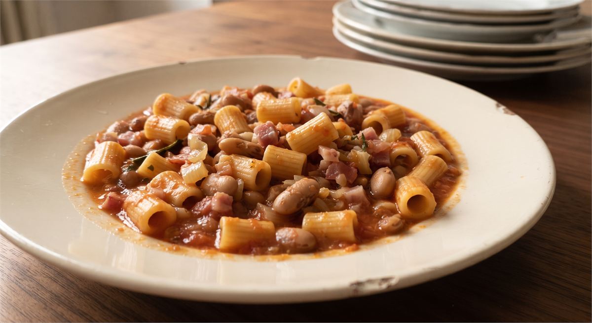 Traditionele Pasta e fagioli