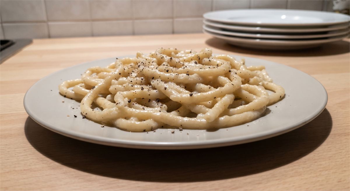 Pici cacio e pepe