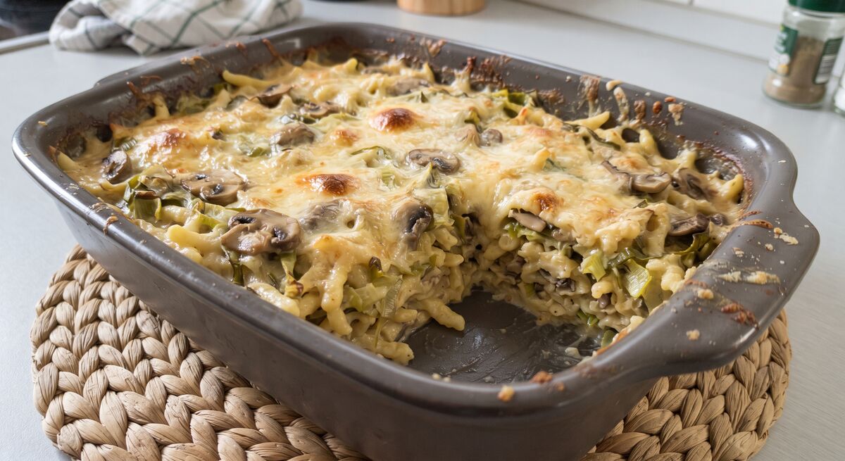 Sformato di Spätzle ai funghi