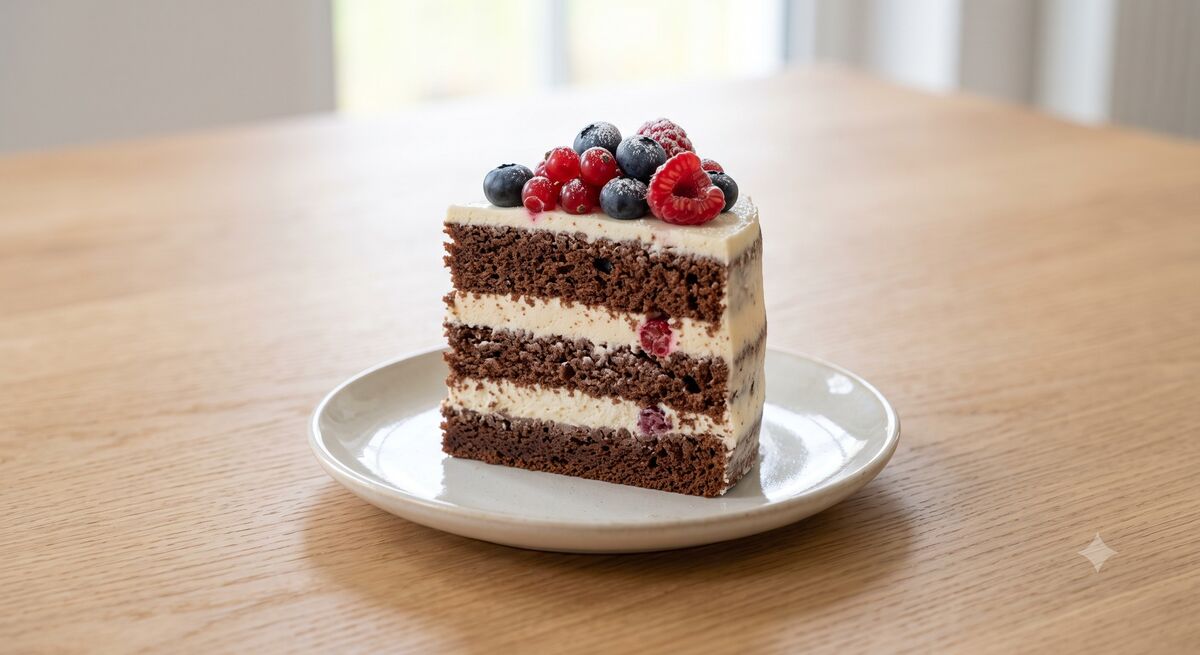 Naked Cake z ciastem biszkoptowym