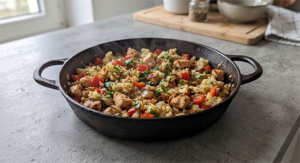 Cauliflower rice stir-fry