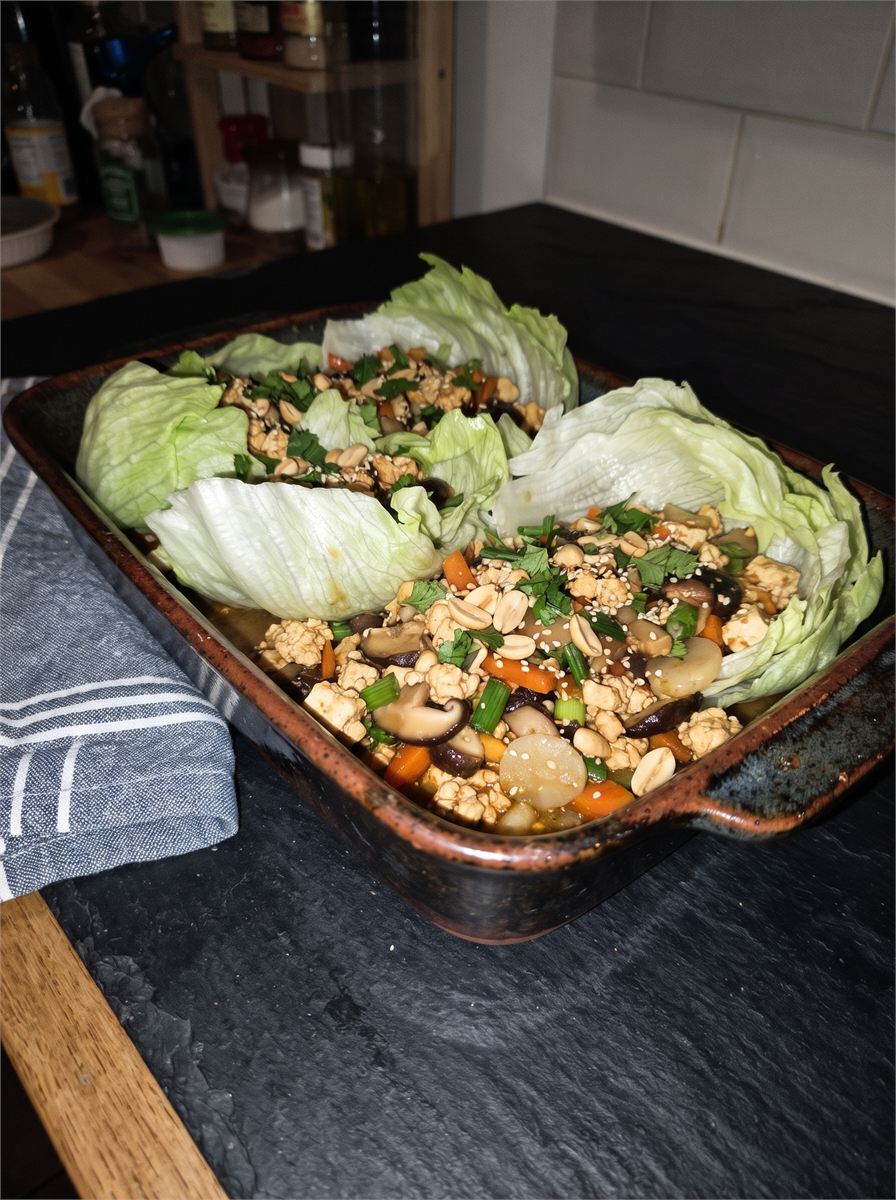 Wraps de lechuga vegetarianos