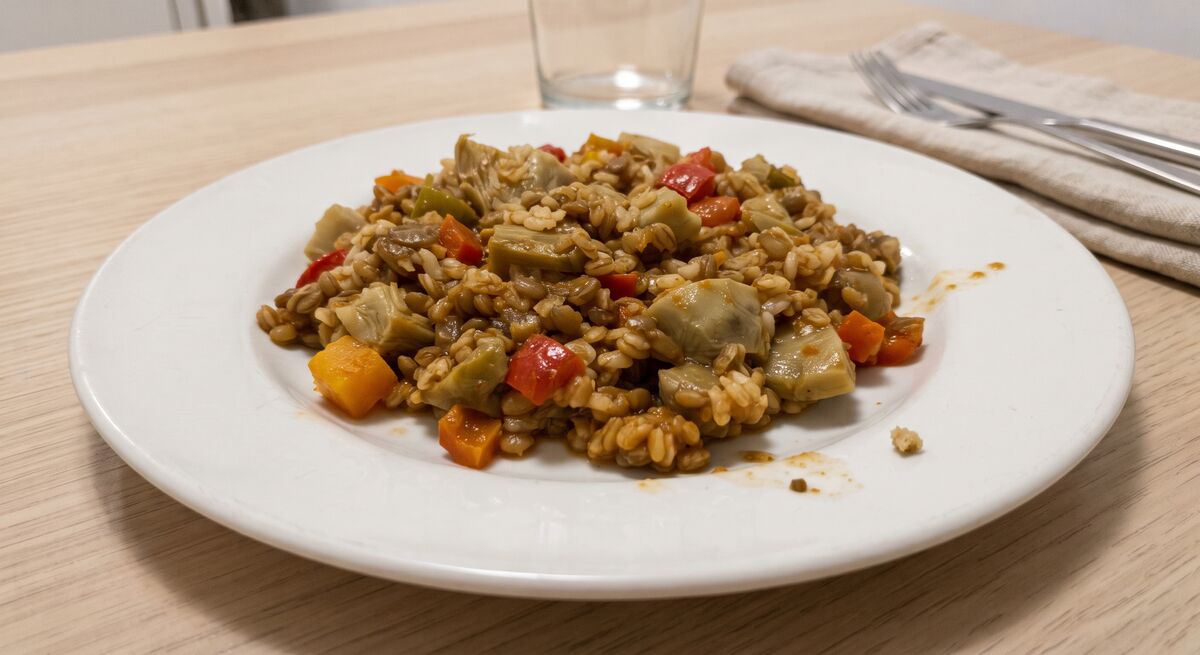 Lentejas con Arroz y Verduras