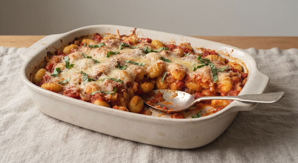Vegetarischer Gnocchi-Auflauf