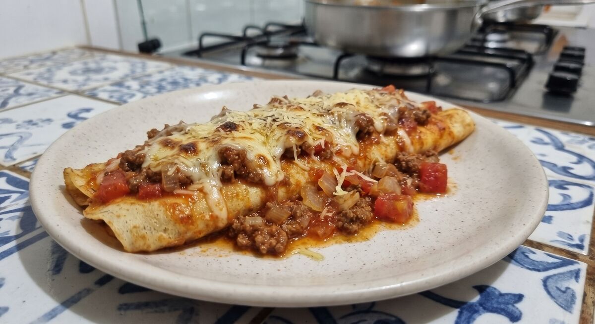 Crespelle di carne macinata