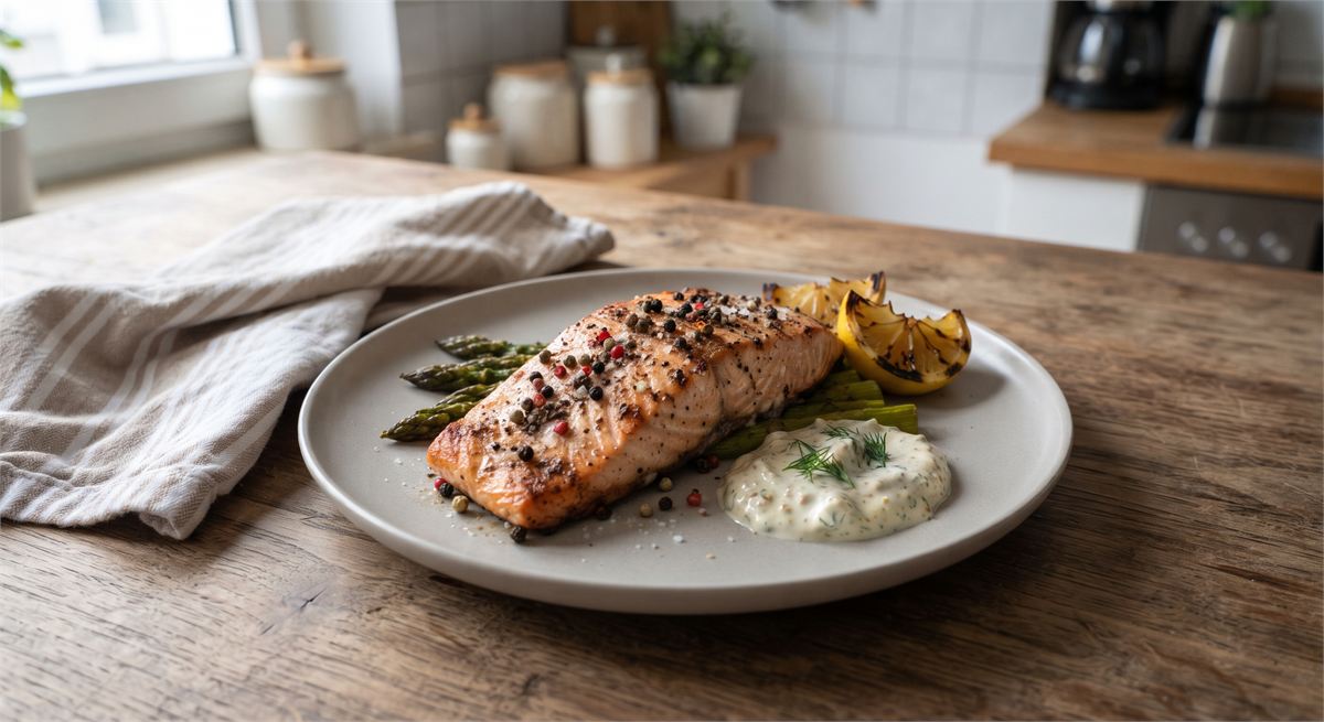 Grilled Pepper Salmon