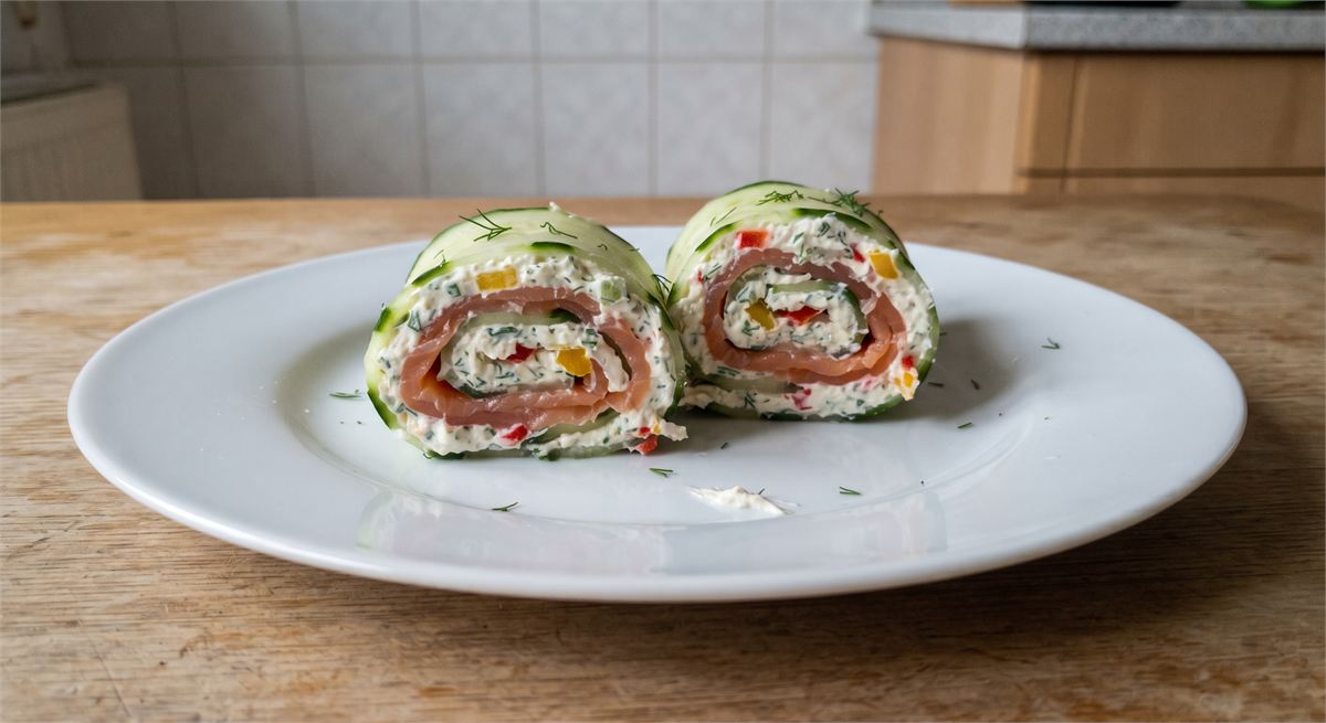 Cucumber Salmon Roulades