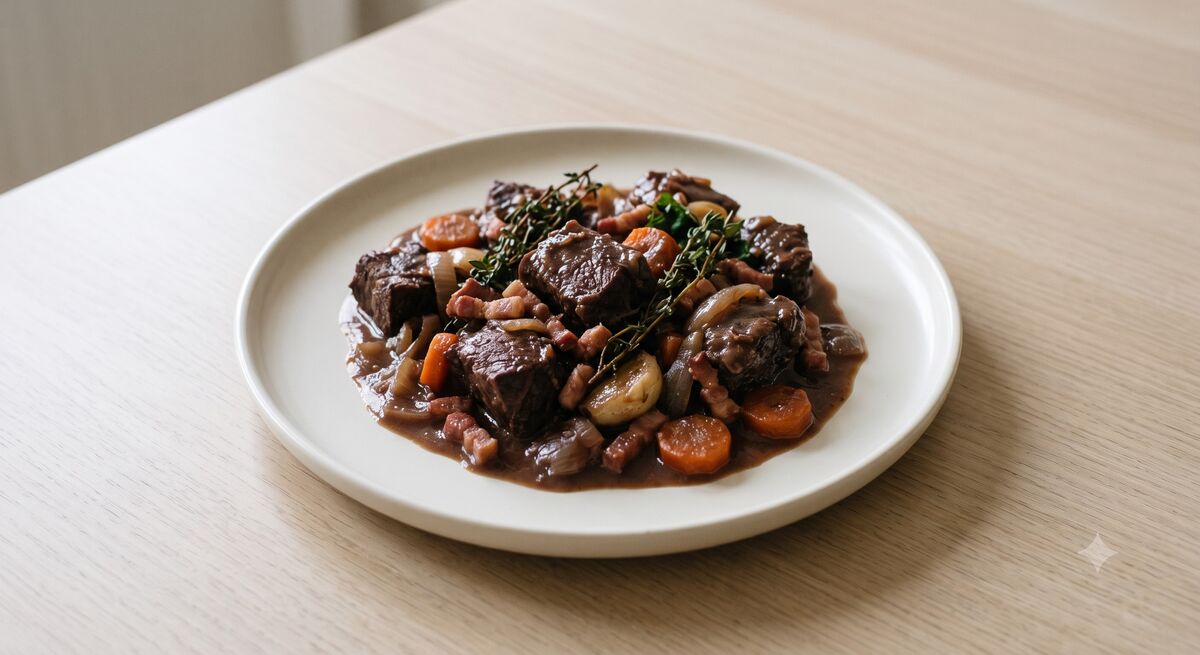 Bœuf Bourguignon al forno (ultra tenero e facile)