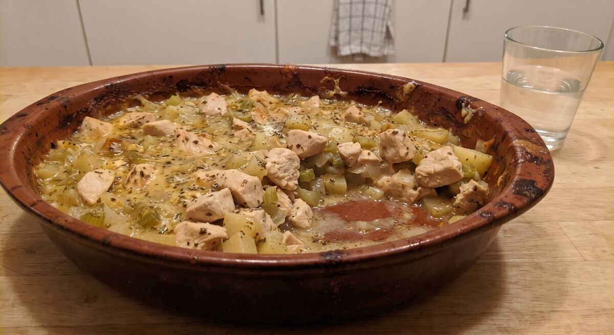 Sformato di pollo e patate