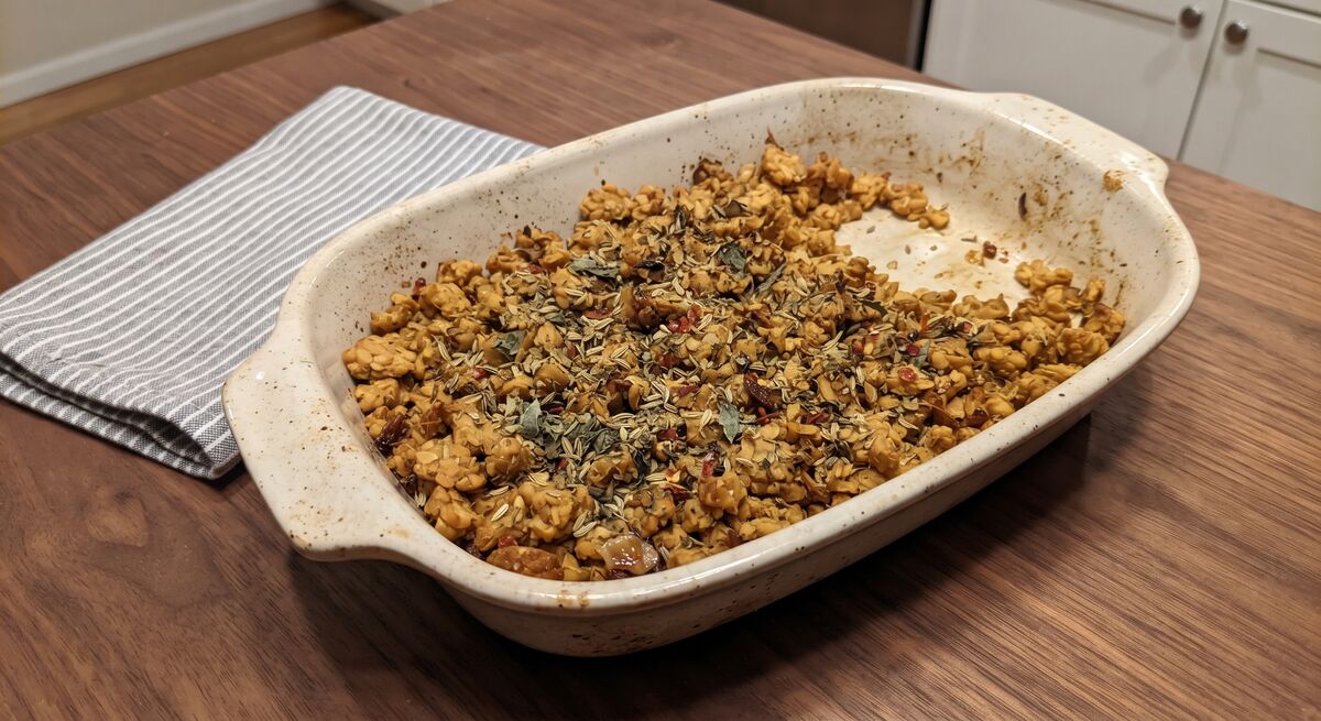 Tempeh Sausage Crumbles