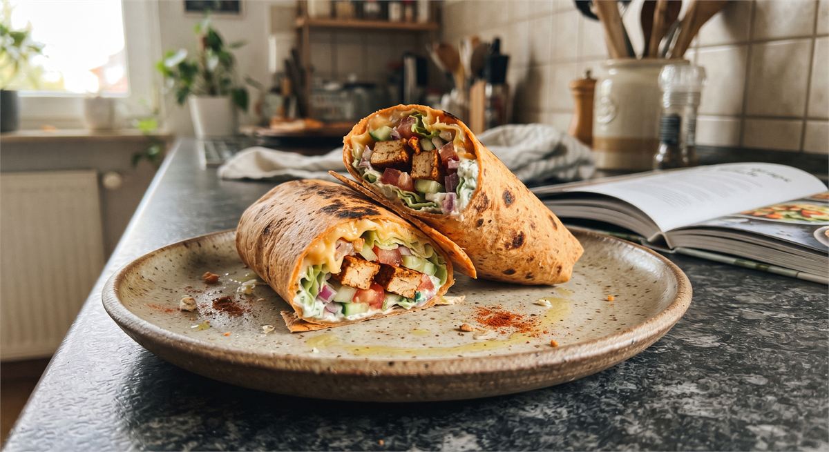 Sweet potato wrap with vegetables
