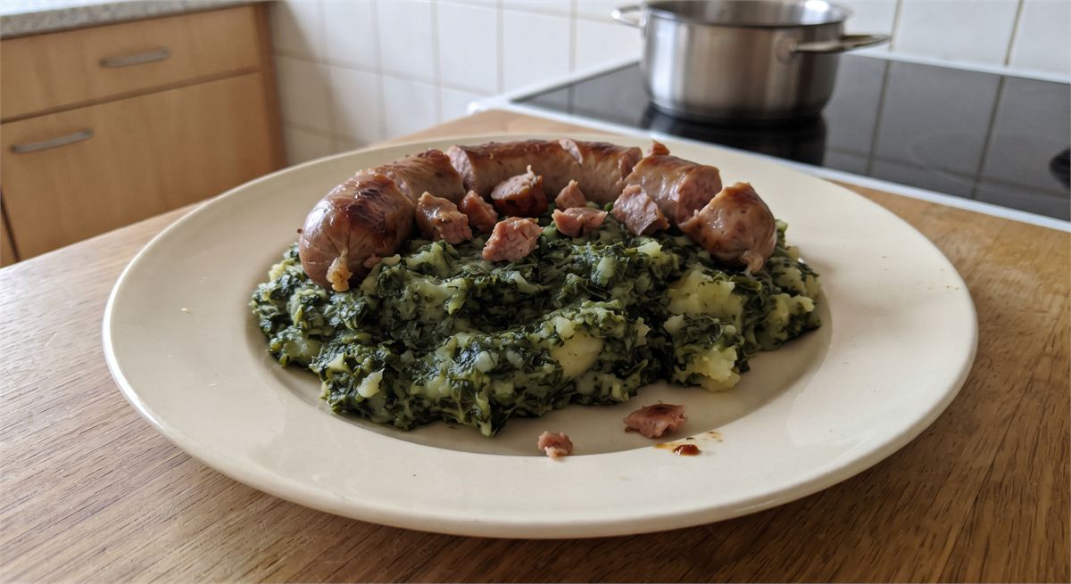 Stamppot z jarmużem