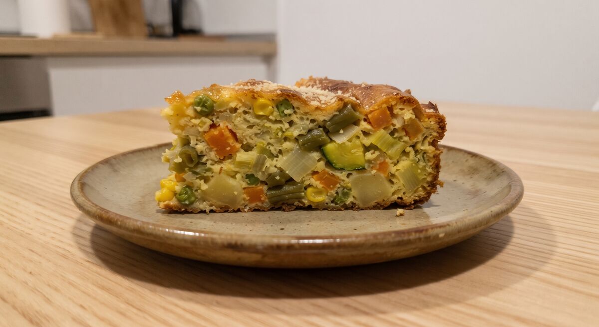 Torta salgada de verdure