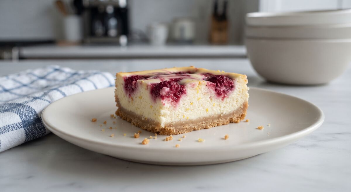 Raspberry Lemon Cheesecake Bars