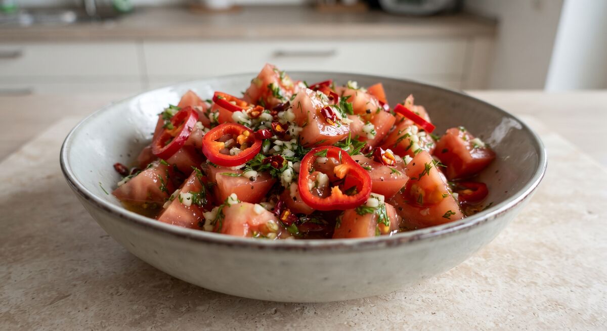 Tomato salad with a kick