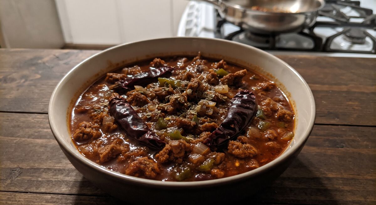 Veganes Chili mit texturiertem Soja