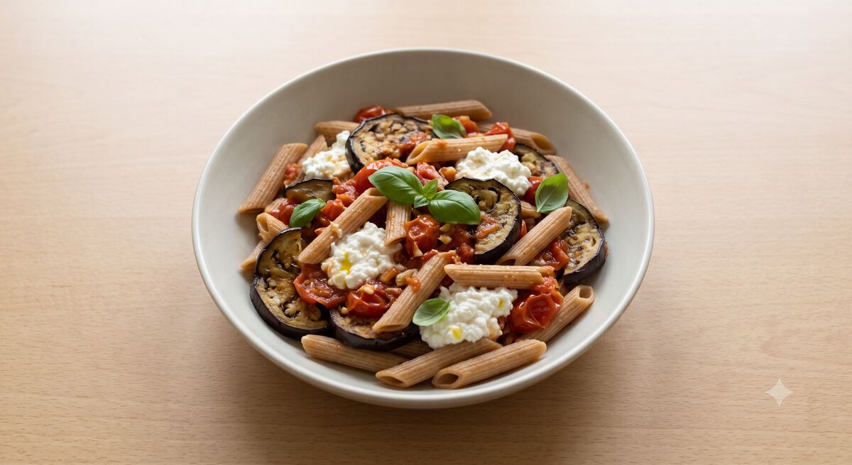Pasta alla Norma leggera