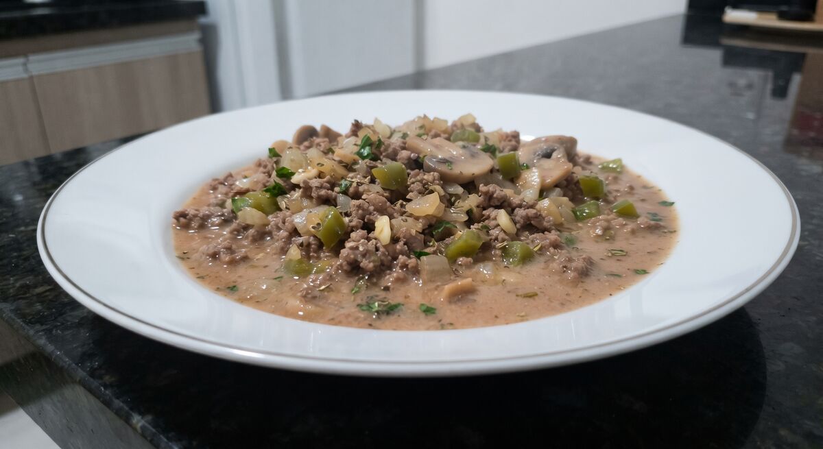 Stroganoff på köttfärs