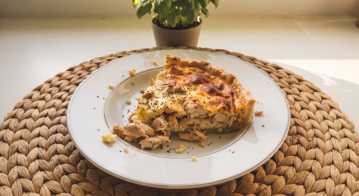 Quick chicken quiche