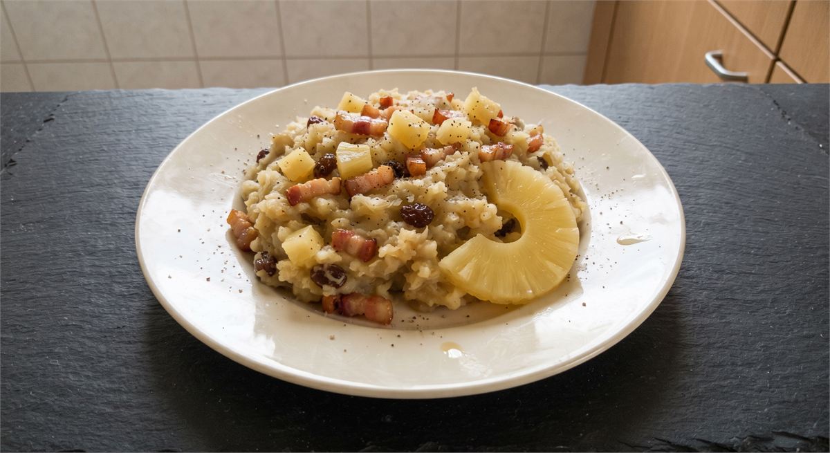 Sauerkraut-Stampf mit Ananas
