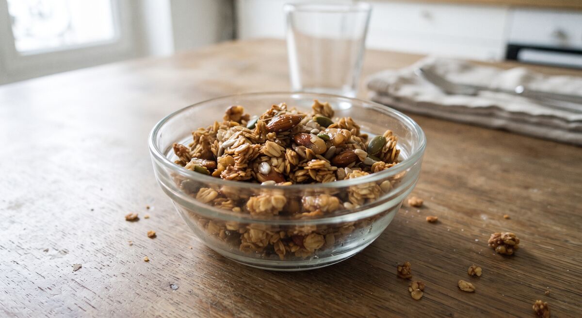 Knuspriges hausgemachtes Granola