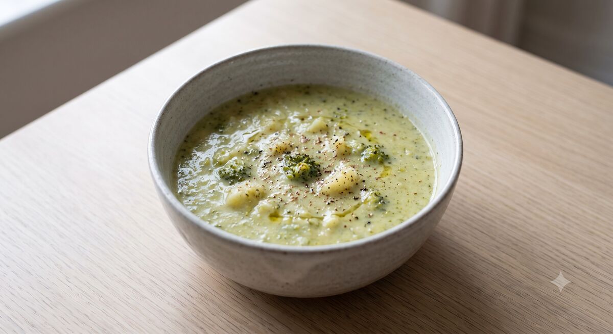 Crema de brócoli con patatas