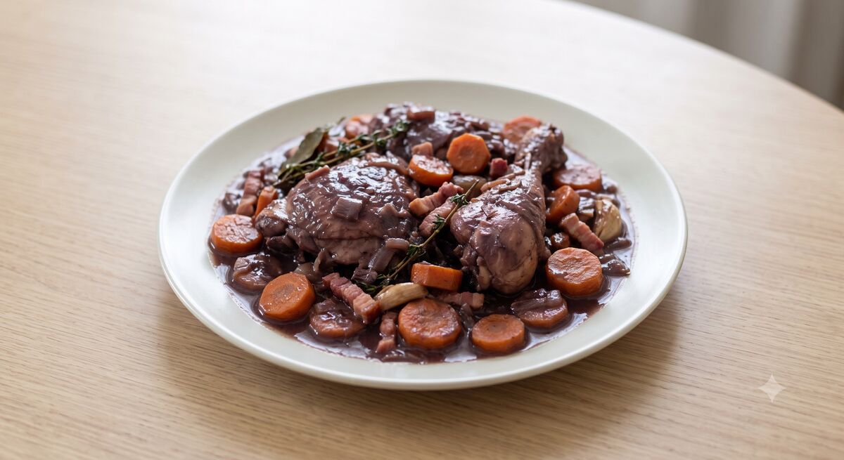 Coq au vin, łatwy i tradycyjny przepis