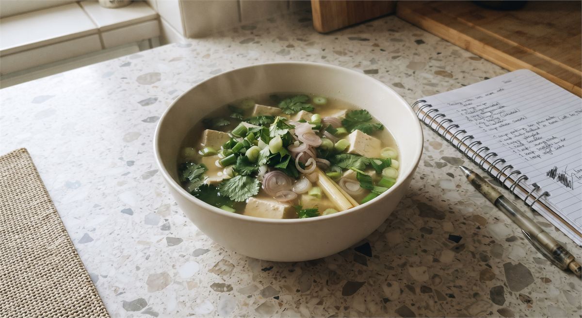 Tofu soup