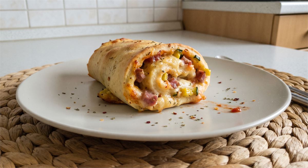 Rotolo di pizza low carb